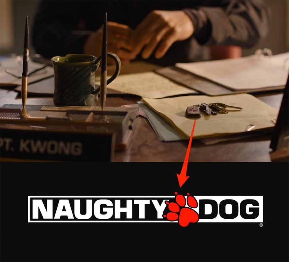 TLOU 107 Naughty Dog logo