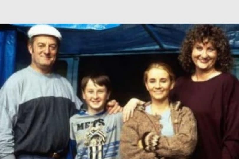 Andy Whyment with late actor Bernard Hill