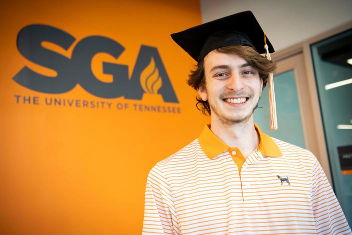 Simon Jolly, a sustainability major and Knoxville native, hopes to see Knoxville grow even more after he graduates from UT.