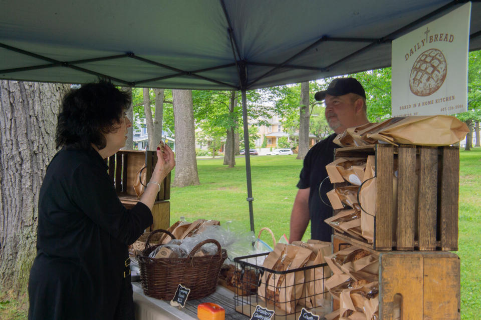 Daily Bread, which specializes in gluten- and preservative-free homemade breads, is a vendor at the Binghamton Farmers Market.