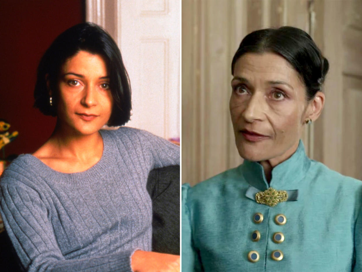 Amita Dhiri (pictured, right, in S3 of Bridgerton) played Djamila 