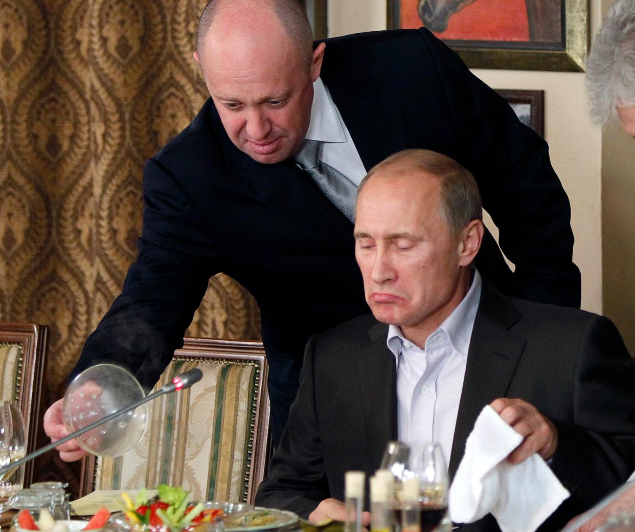 Prigozhin with Putin (AP)