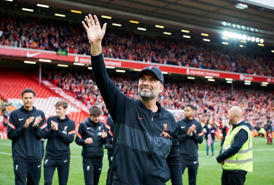 Jurgen Klopp will hope to lift the Champions League trophy  (Liverpool FC via Getty Images)