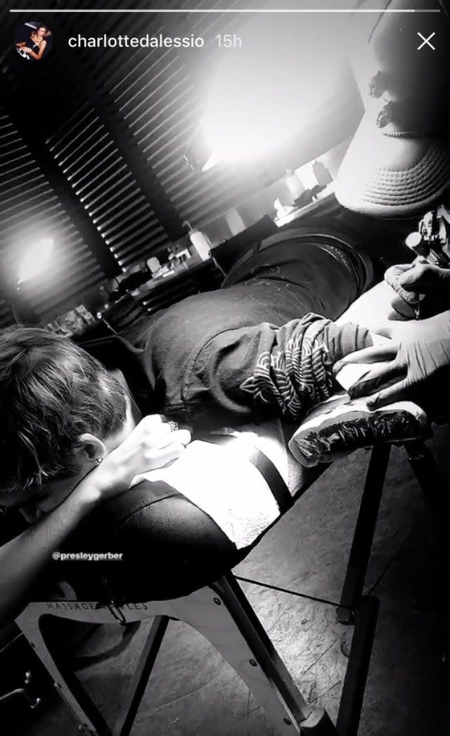 Presley Gerber gets tattoo of sister's name