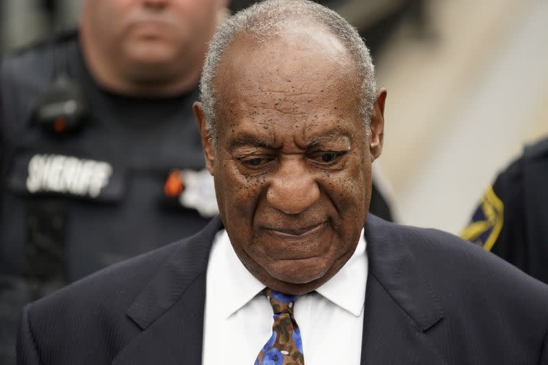 Actor and comedian Bill Cosby leaves the Montgomery County Courthouse in Norristown, Pennsylvania