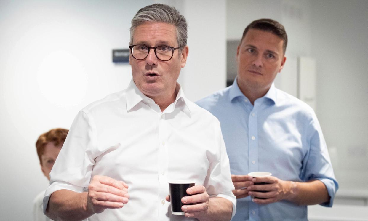 <span>Keir Starmer, left, has previously supported a change in the law, while Wes Streeting has said he isn’t sure.</span><span>Photograph: Stefan Rousseau/AP</span>