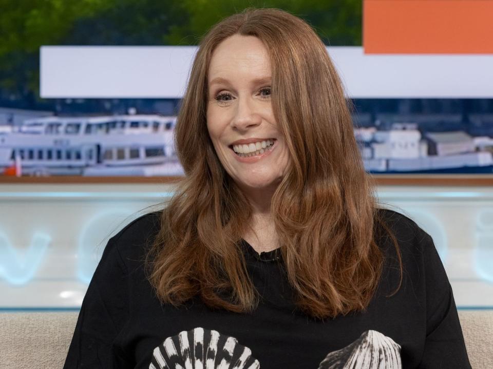 catherine tate during an appearance on good morning britain