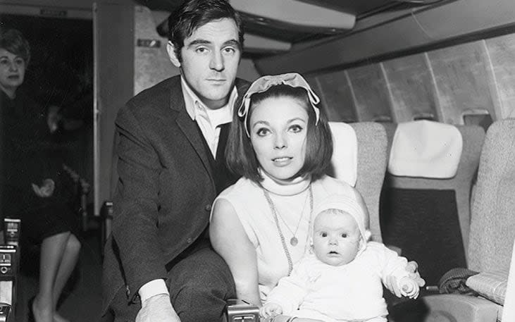 With Anthony Newley and her daughter Tara - Getty Images