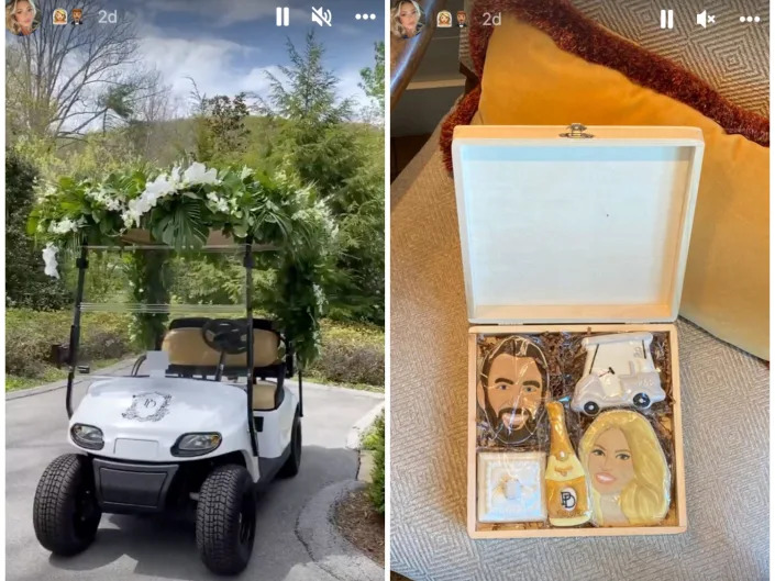 Paulina Gretzky Instagram Stories Wedding