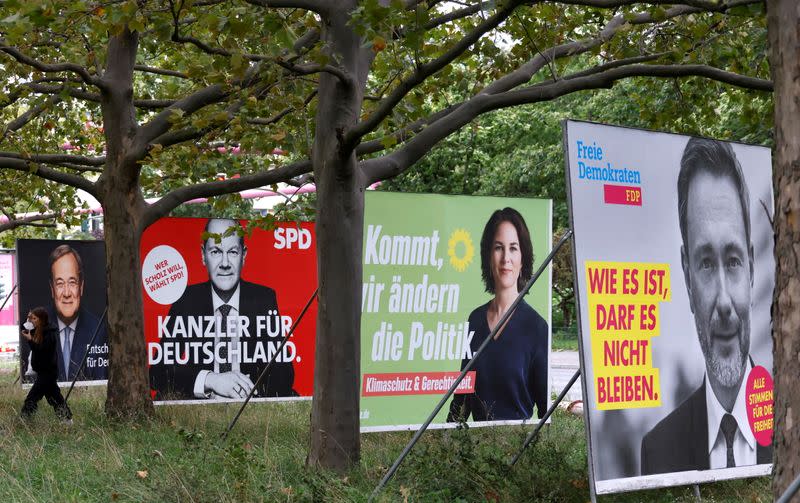 FILE PHOTO: Election Posters in Berlin