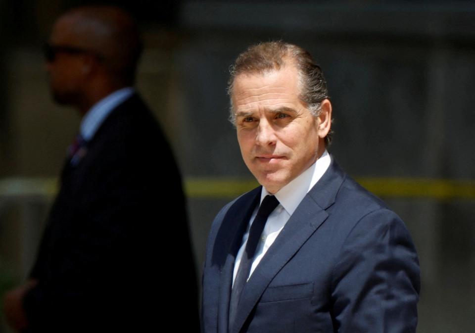 PHOTO: Hunter Biden, son of U.S. President Joe Biden, departs federal court after a plea hearing on two misdemeanor charges of willfully failing to pay income taxes in Wilmington, Del., July 26, 2023. (Jonathan Ernst/Reuters, FILE)