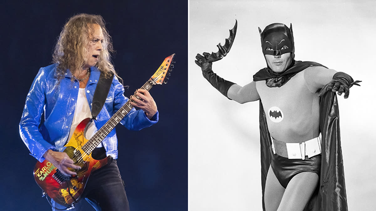  Kirk Hammett and Adam West as Batman. 