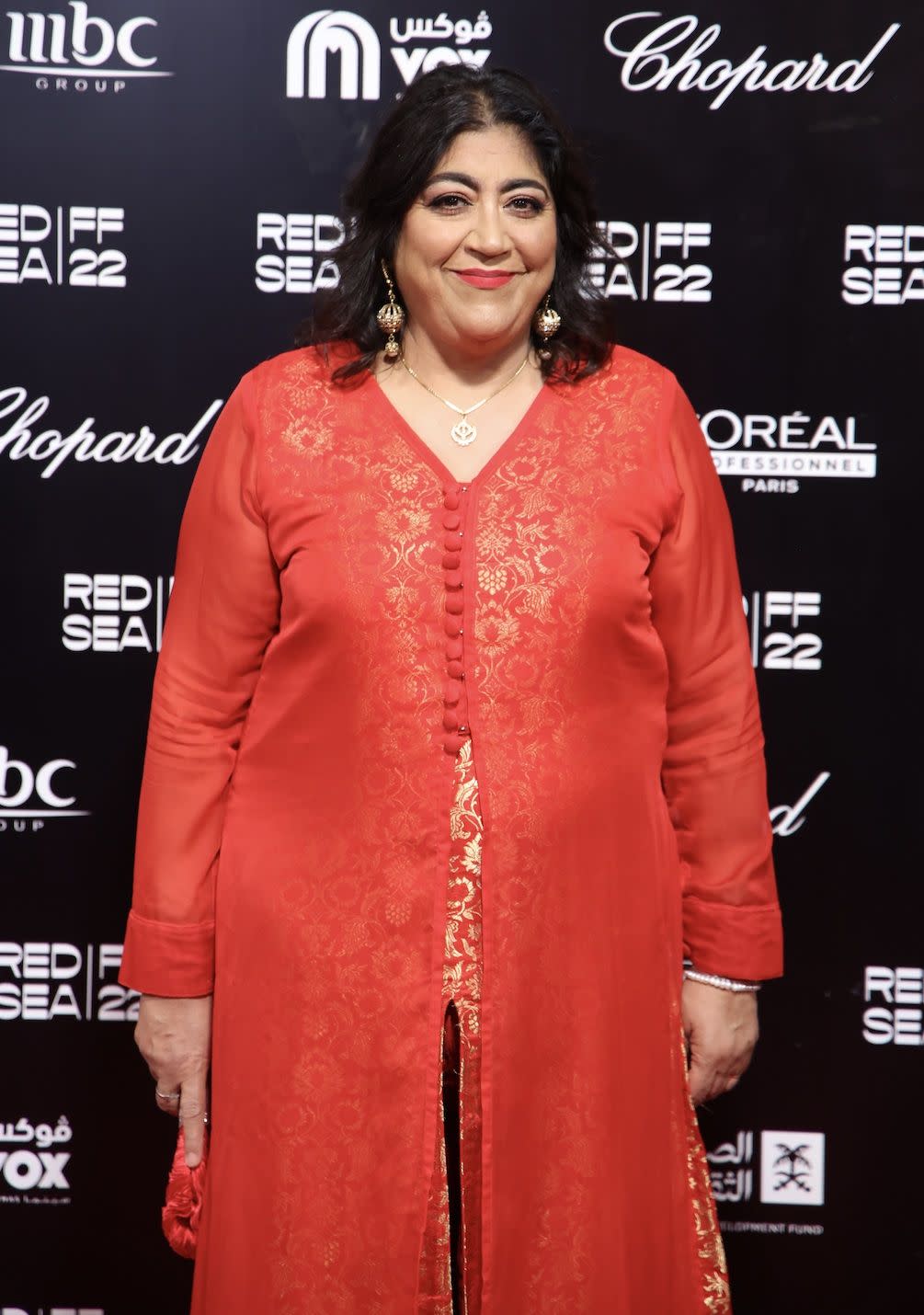 gurinder chadha attends the opening night gala screening of what's love got to do with it at the red sea international film festival on december 01, 2022 in jeddah, saudi arabia