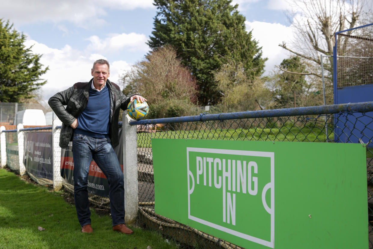 Stuart Pearce took in some Pitching In Isthmian League football for Non-League Day