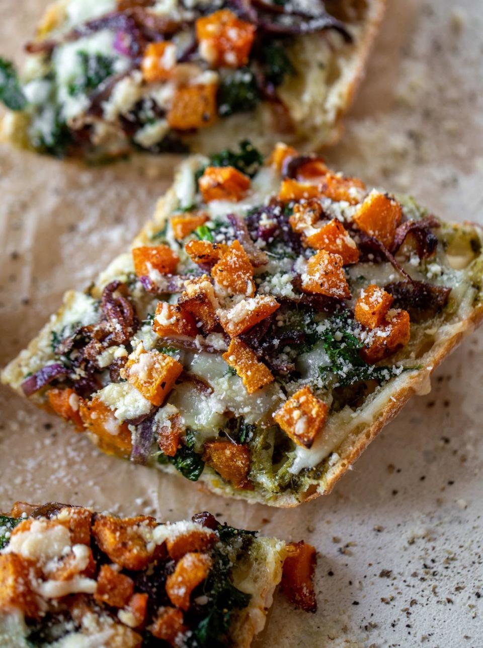 Roasted Butternut Squash French Breads