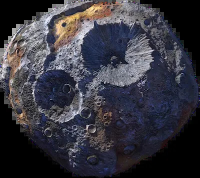 The Psyche asteroid. <a href="https://science.nasa.gov/solar-system/asteroids/16-psyche/" rel="nofollow noopener" target="_blank" data-ylk="slk:NASA/JPL-Caltech/ASU;elm:context_link;itc:0" class="link ">NASA/JPL-Caltech/ASU</a>