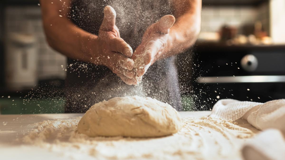 Baking bread when flour is scarce