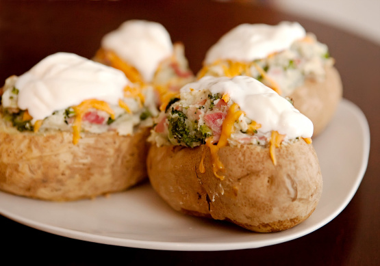 Ham & Cheese-Stuffed Potatoes