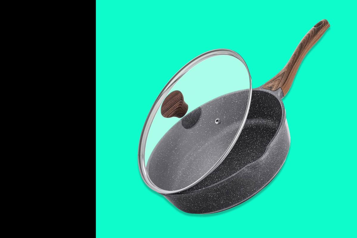  SENSARTE Nonstick Frying Pan Skillet with Glass Lid