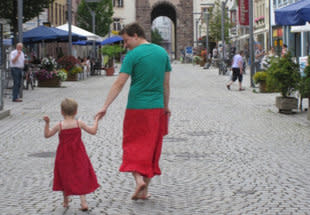 <div class="caption-credit"> Photo by: Courtesy of Emma Magazine</div><div class="caption-title">The Dad Who Wore A Skirt to Stop Bullies</div>When Nils Pickert's 5-year-old son started getting teased because he liked to wear skirts, his dad decided to show the bullies who's boss by slipping one on himself. "Yes, I'm one of those dads, that tries to raise their children equal," he told the German magazine Emma. It's not that big of a stretch: In some parts of Europe, men wear skirts regularly. Read the whole story: <a rel="nofollow" href="http://shine.yahoo.com/parenting/dad-protects-son-bullies-wearing-skirt-guess-works-153600107.html" data-ylk="slk:Dad Protects Sons from Bullies By Wearing a Skirt;elm:context_link;itc:0;sec:content-canvas;outcm:mb_qualified_link;_E:mb_qualified_link;ct:story;" class="link  yahoo-link">Dad Protects Sons from Bullies By Wearing a Skirt</a> <br>