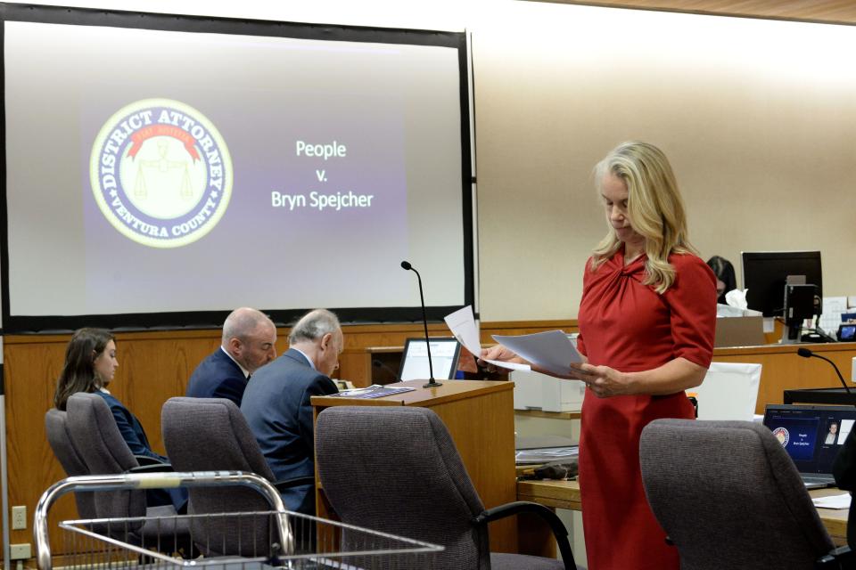 Prosecutor Audry Nafziger in the courtroom on the first day of Bryn Spejcher's manslaughter trial on Nov. 9.