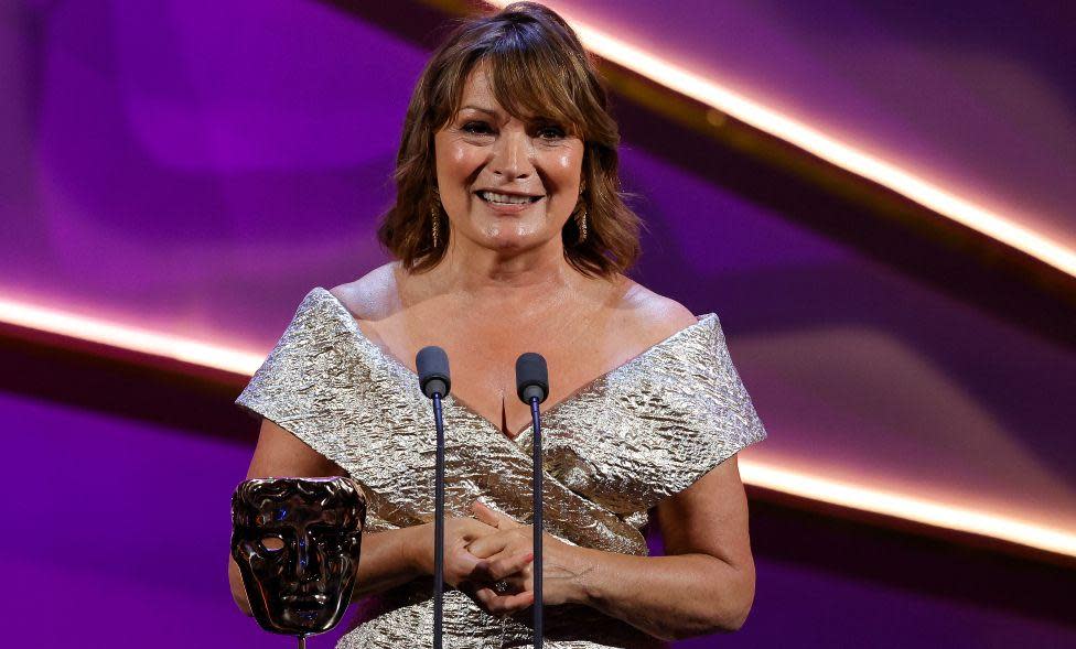 Lorraine Kelly accepts the Special Award onstage during the 2024 BAFTA Television Awards with P&O Cruises at The Royal Festival Hall on May 12, 2024 in London, England.