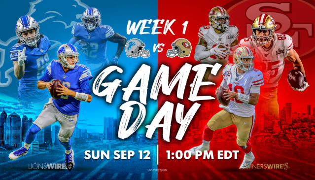 Lions vs. 49ers: How to watch, listen or stream the Week 1 game