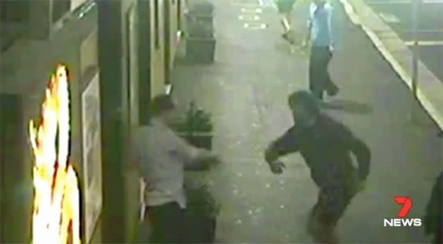 Part of the assault was captured on camera. Source: 7News