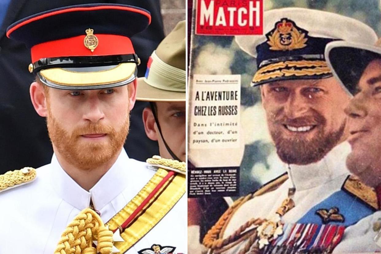 Many people have commented on Prince Harry's resemblance to the Duke of Edinburgh: Getty/Chris Jackson