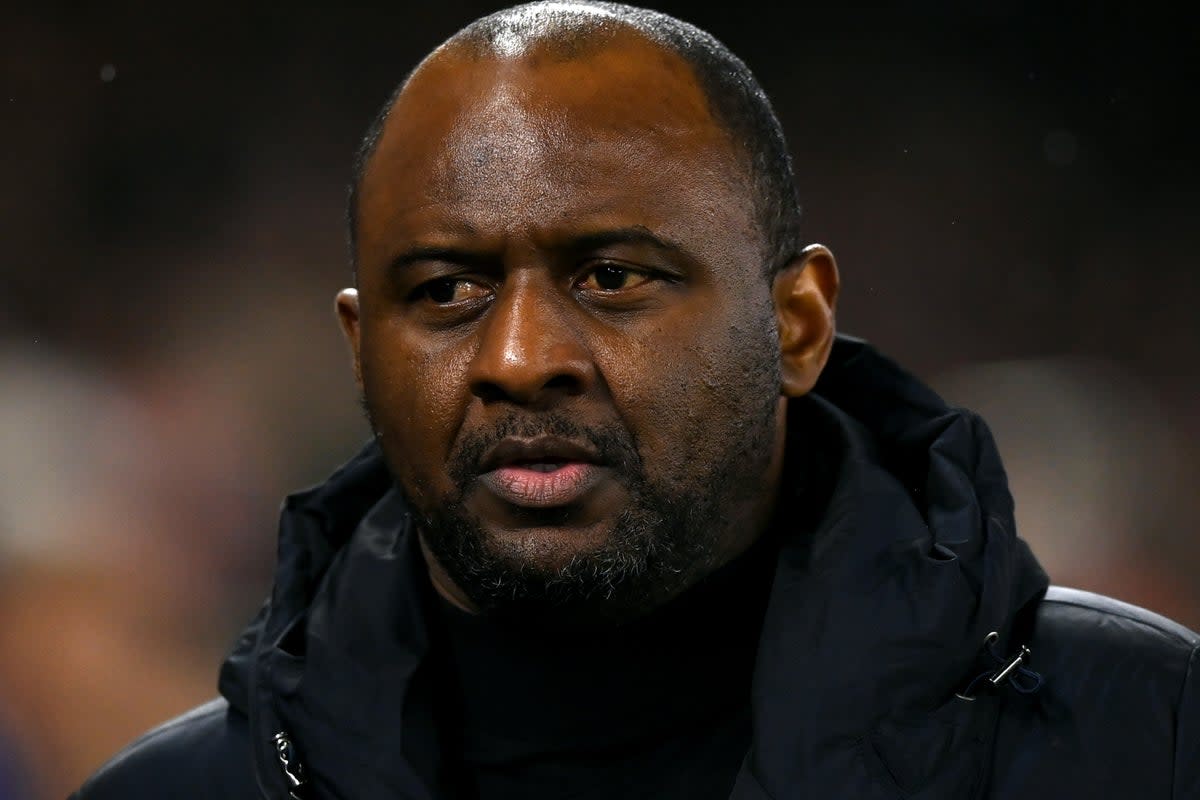 Sacked: Patrick Vieira was given his marching orders by Crystal Palace on Friday (Getty Images)