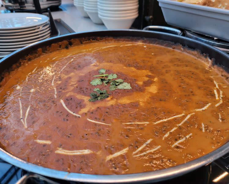 chocolate buffet - dhal makhani 