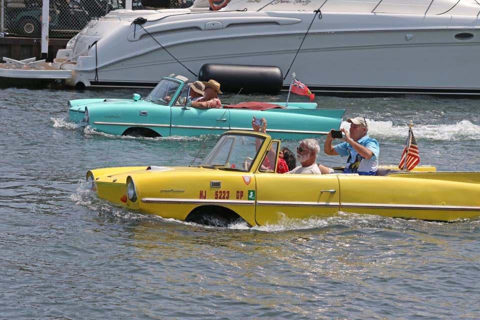 The amphicars traveled to Put-in-Bay on the Miller Boat Line, for their annual reunion on July 31 to Aug. 1.