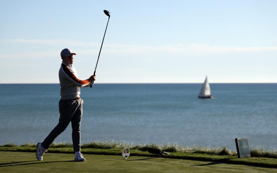 Matthew Fitzpatrick by Lake Michigan - GETTY IMAGES