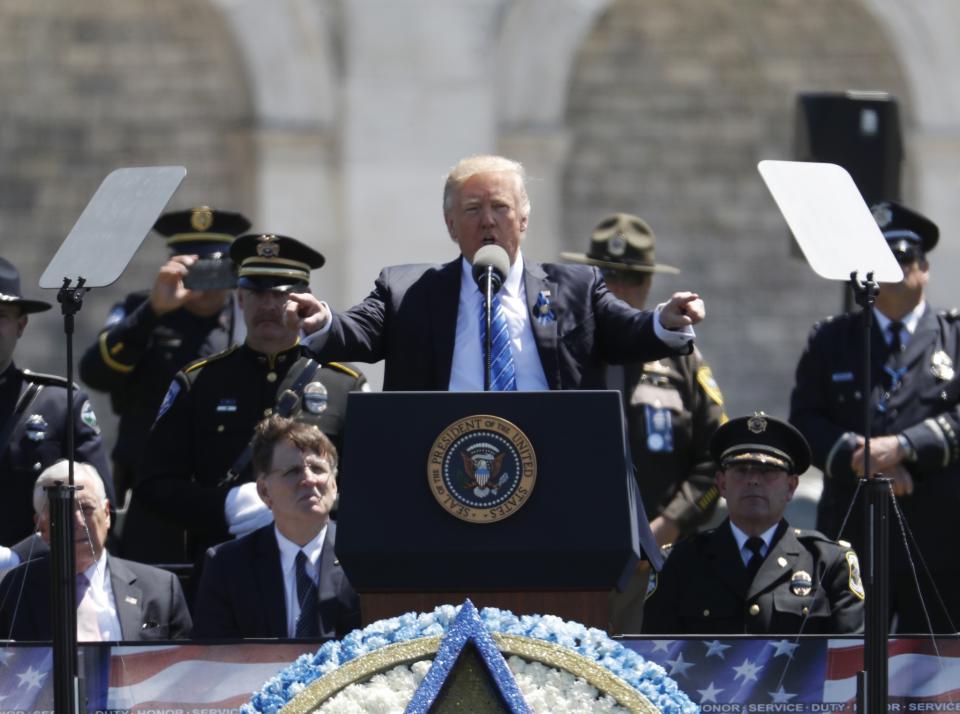 Trump speaks at the National Peace Officers’ Memorial
