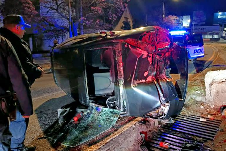 Así quedó el Honda Fit que manejaba el conductor alcoholizado en Córdoba