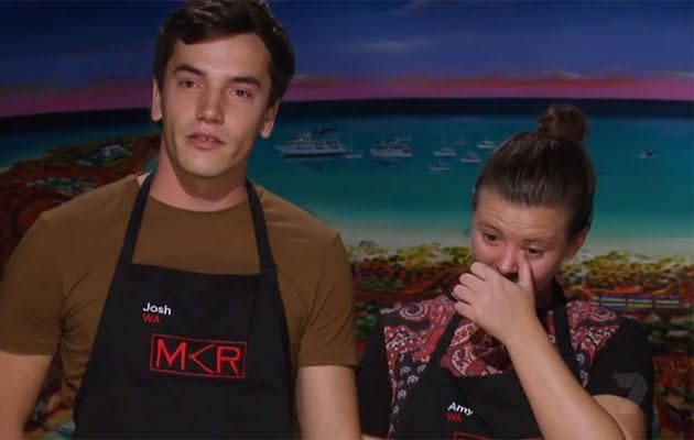 The Seafood King and Queen are upset by their utter failure. Source: Channel Seven