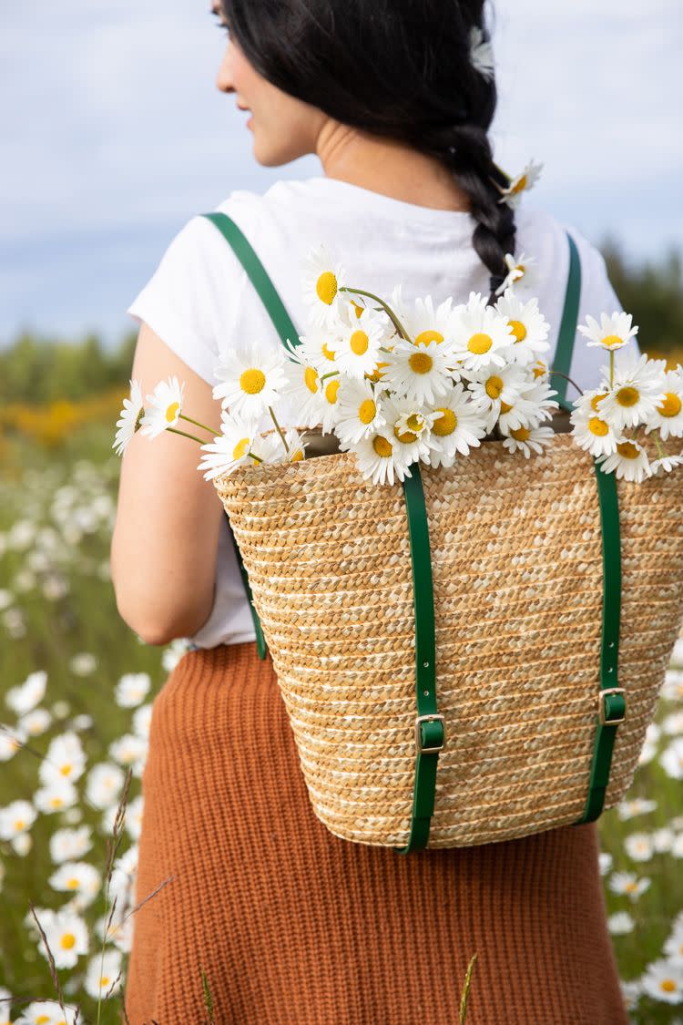 basket backpack diy gift idea