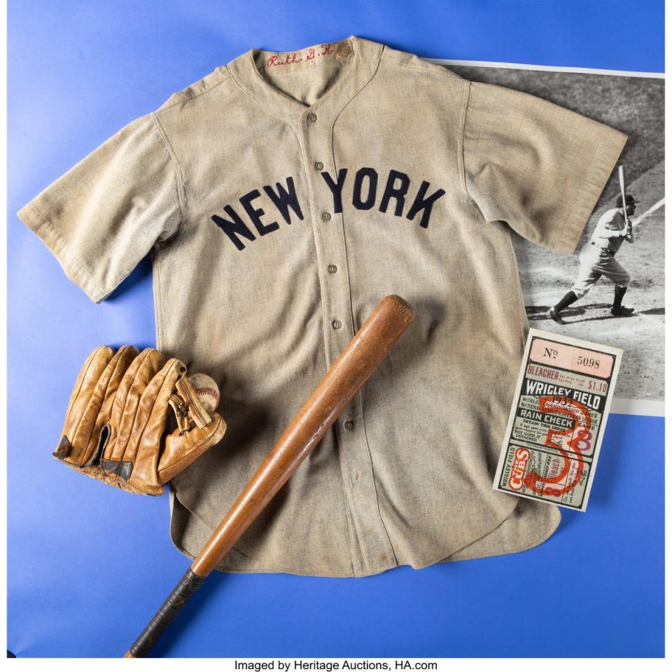 Babe Ruth’s record breaking baseball jersey (HA.com)