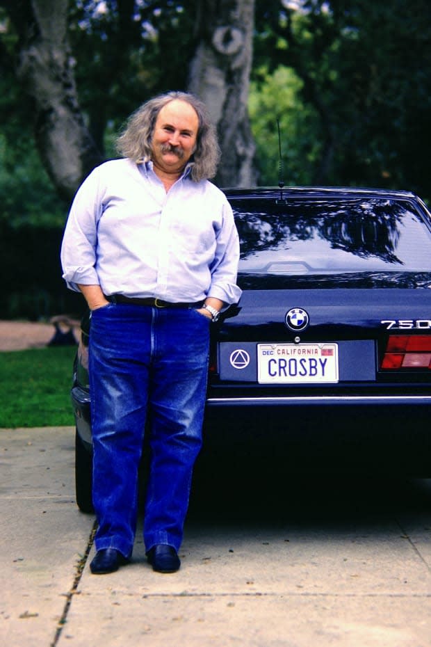 David Crosby in 1991<p><a href="https://www.gettyimages.com/detail/872138698" rel="nofollow noopener" target="_blank" data-ylk="slk:Paul Harris/Getty Images;elm:context_link;itc:0;sec:content-canvas" class="link ">Paul Harris/Getty Images</a></p>