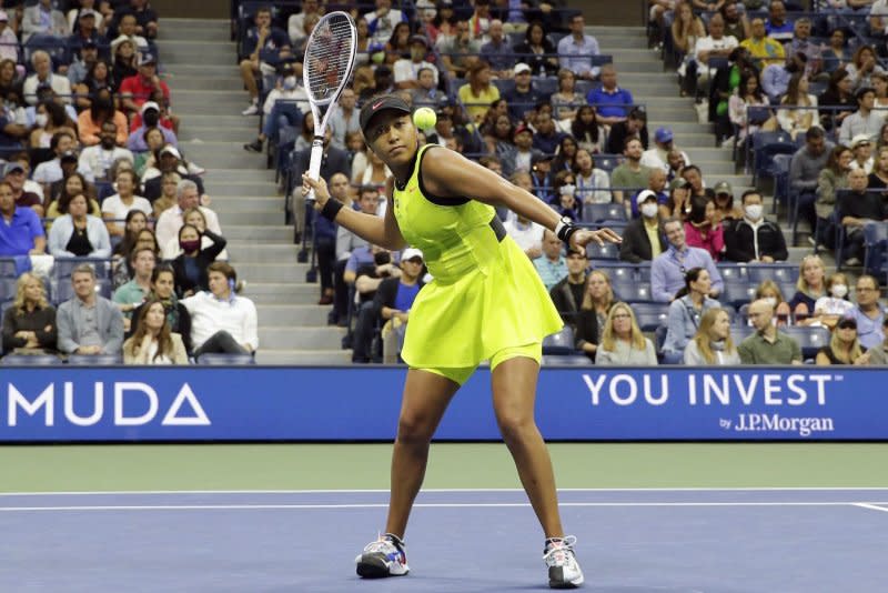 Naomi Osaka of Japan will appear in her first Grand Slam since her pregnancy-related hiatus at the 2024 Australian Open. File Photo by John Angelillo/UPI