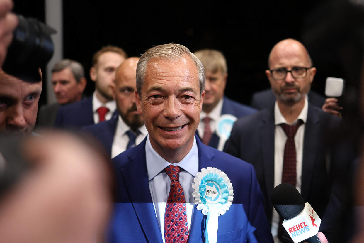 Nigel Farage, figure emblématique de la droite dure britannique, espère que son parti devienne d’ici 2029 la grande force d’opposition en remplacement des conservateurs.