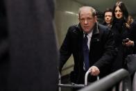 Film producer Harvey Weinstein departs New York Criminal Court in the Manhattan borough of New York City