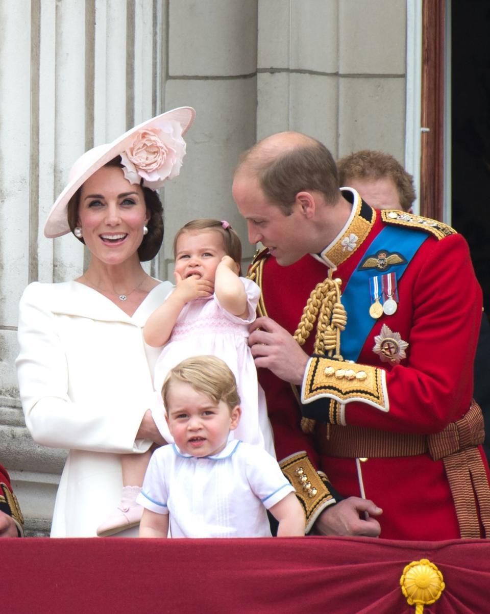 The Duchess of Cambridge, Princess Charlotte, Prince George and Prince William