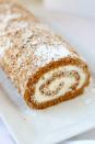 <p>Cream cheese frosting and cinnamon flavoring are rolled up into this fun-looking dessert.</p><p><strong><em>Get the recipe at <a href="http://www.momlovesbaking.com/classic-pumpkin-roll/" rel="nofollow noopener" target="_blank" data-ylk="slk:Mom Loves Baking;elm:context_link;itc:0;sec:content-canvas" class="link ">Mom Loves Baking</a>.</em></strong></p>