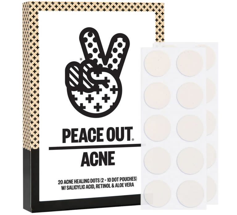 20 parches sanadores Peace Out con ácido salicílico para el acné. (Foto: Sephora)