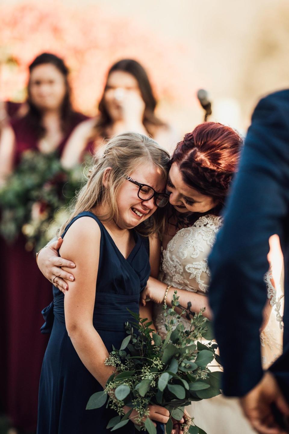 Olivia was so touched by Jimmy's vows to her.&nbsp; (Photo: <a href="https://abigailgingeralephotography.com/" target="_blank">Abigail Gingerale Photography</a>)