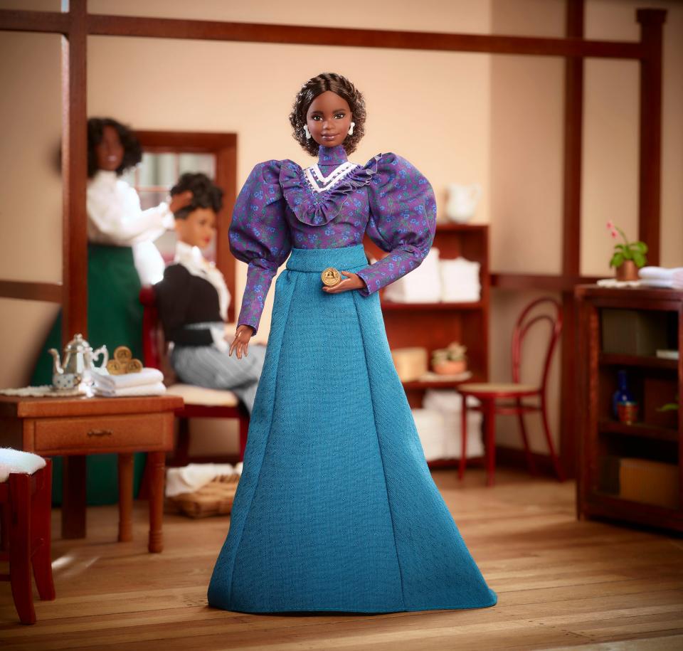 Madam C.J. Walker is being honored with a doll as part of Barbie's "Inspiring Women Series."