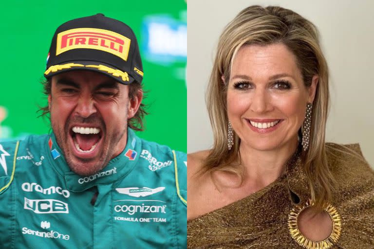 El piloto Fernando Alonso quedó segundo en el GP de Países Bajos y la reina Máxima lo felicitó, pero él apenas se volteó a mirarla
