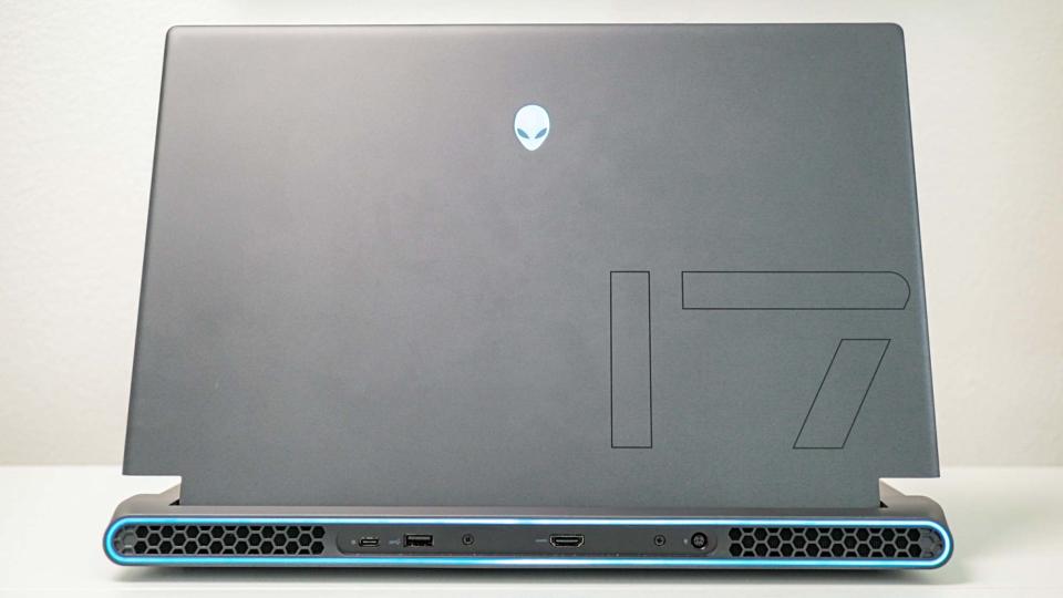 Alienware m17 R5 on desk