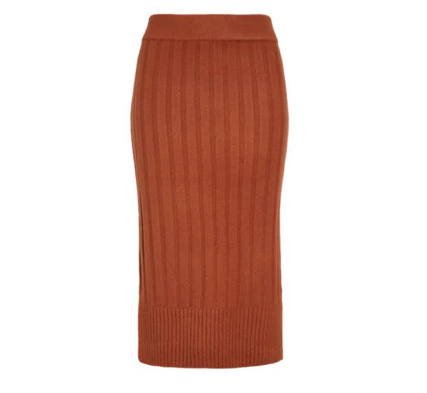 This <a href="https://fave.co/37xPt9I" target="_blank" rel="noopener noreferrer">Halogen Ribbed Sweater Skirt </a>is available in three colors and sizes S to XL. Find it <a href="https://fave.co/37xPt9I" target="_blank" rel="noopener noreferrer">on sale for $36 </a>(normally $79) at Nordstorm.